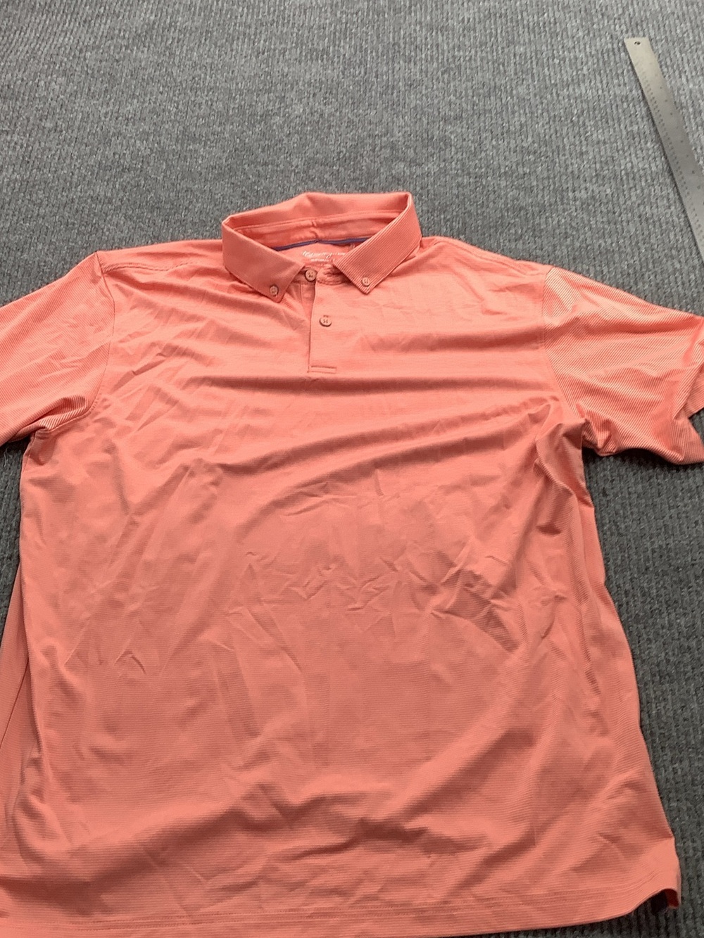 Walter Hagen Coral Button-Down Performance Polo